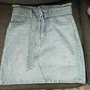 H&M denim mini skirt